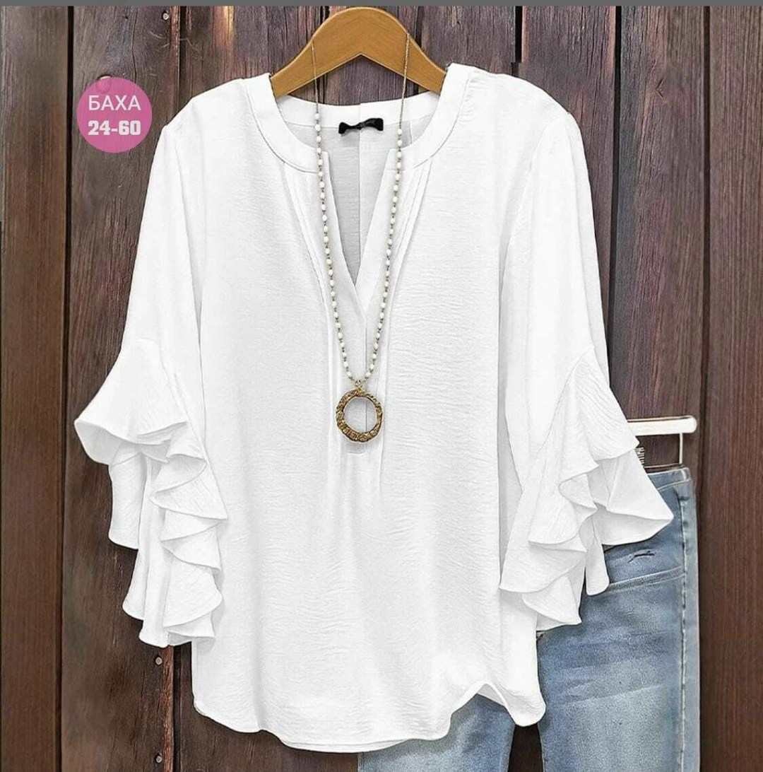 летняя блузка,блузка шифоновая,повседневная блуза,блузка с оборками,женская шифоновая блузка