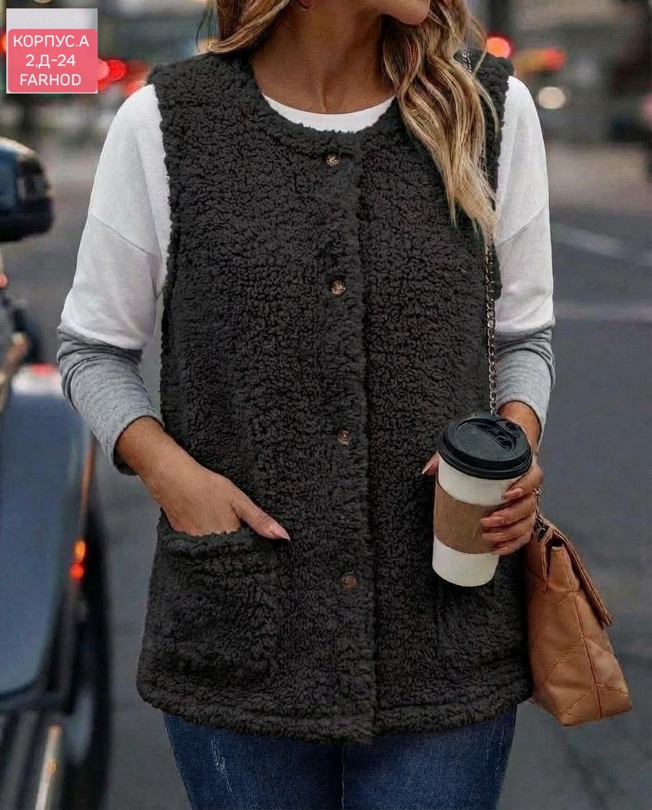 теплый жилет,женские жилеты,жилет повседневный,меховая жилет,женские жилетки