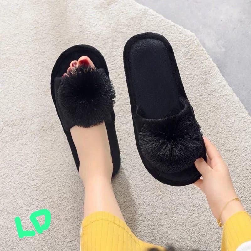 женские домашние тапочки,тапочки женские,тапочки с помпоном на танкетке,тапочки домашние,тапки мягкие домашние