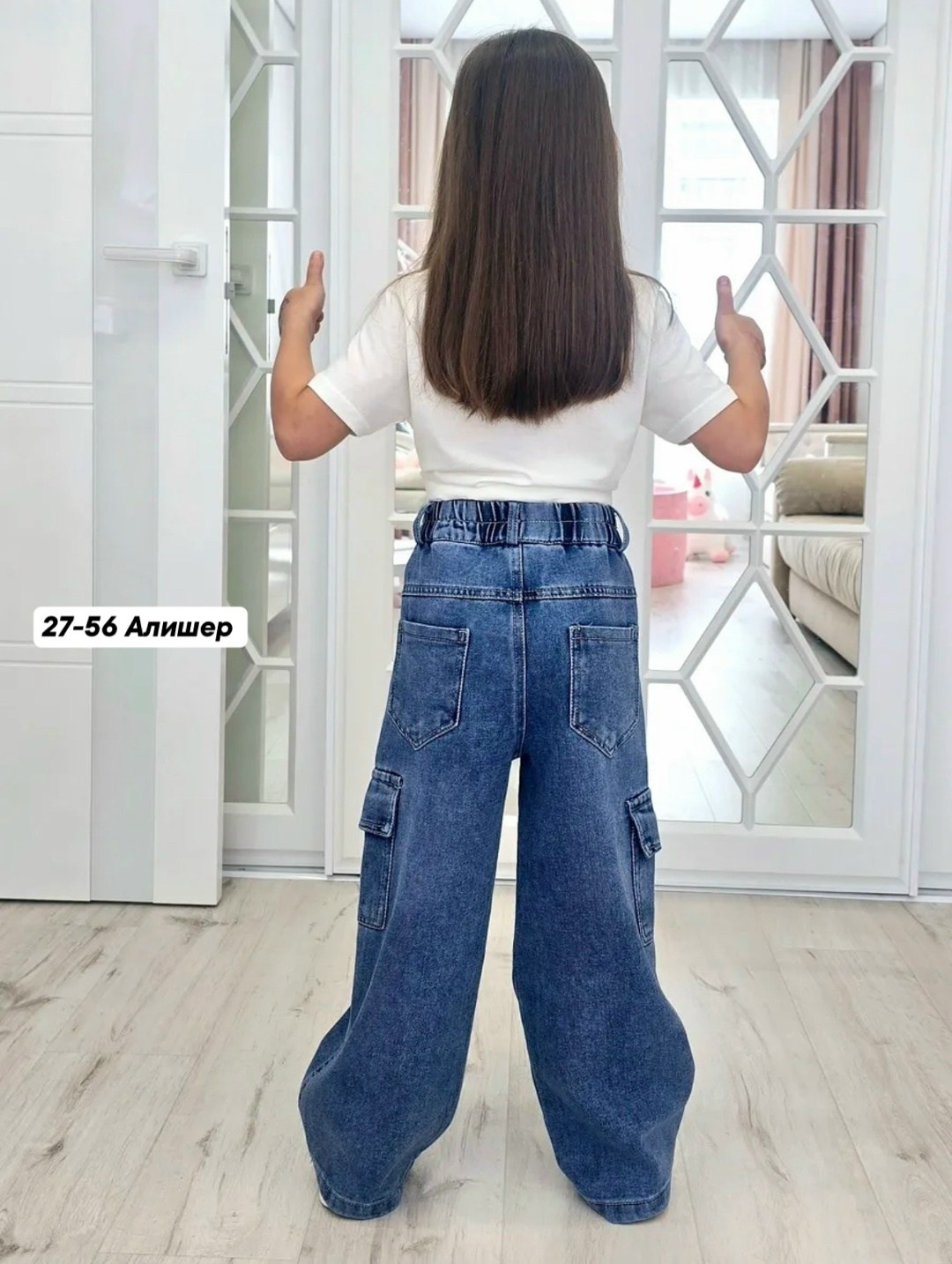 джинсы карго широкие подростковые mili bo_wear,джинсы для девочек,модные джинсы,джинсы широкие,джинсы-карго для девочек