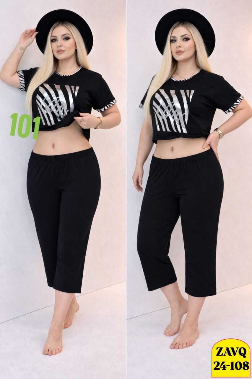 пижама женская,пижама с бриджами,пижама с бриджами трикотажная,женская пижама с бриджами,костюм пижама с бриджами хлопок большие размеры