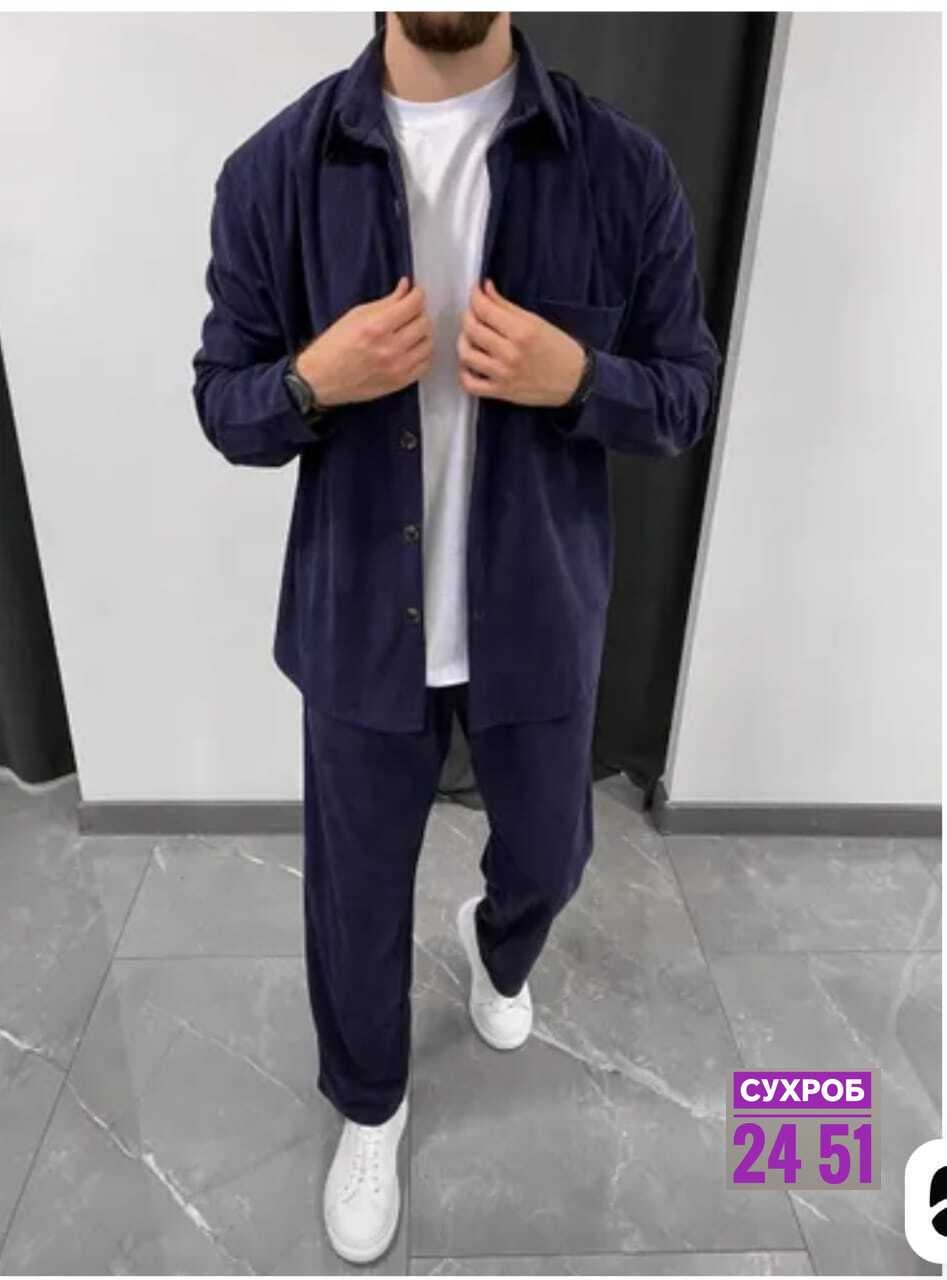 костюм двойка для мужчин вельвет,костюм вельветовый с рубашкой и брюками zakiya shop,классический вельветовый костюм свободного,костюм мужской вельветовый,костюм двойка мужской