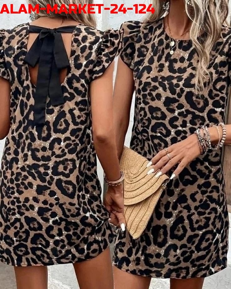 туника леопардовая,платье с леопардовым принтом,платье женской,платье стильное,леопардовое платье