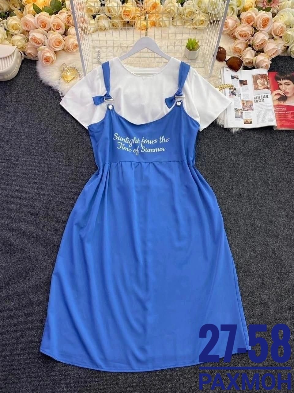 сарафан женский,сарафан для полных,сарафан,сарафан повседневный,сарафан женский домашний