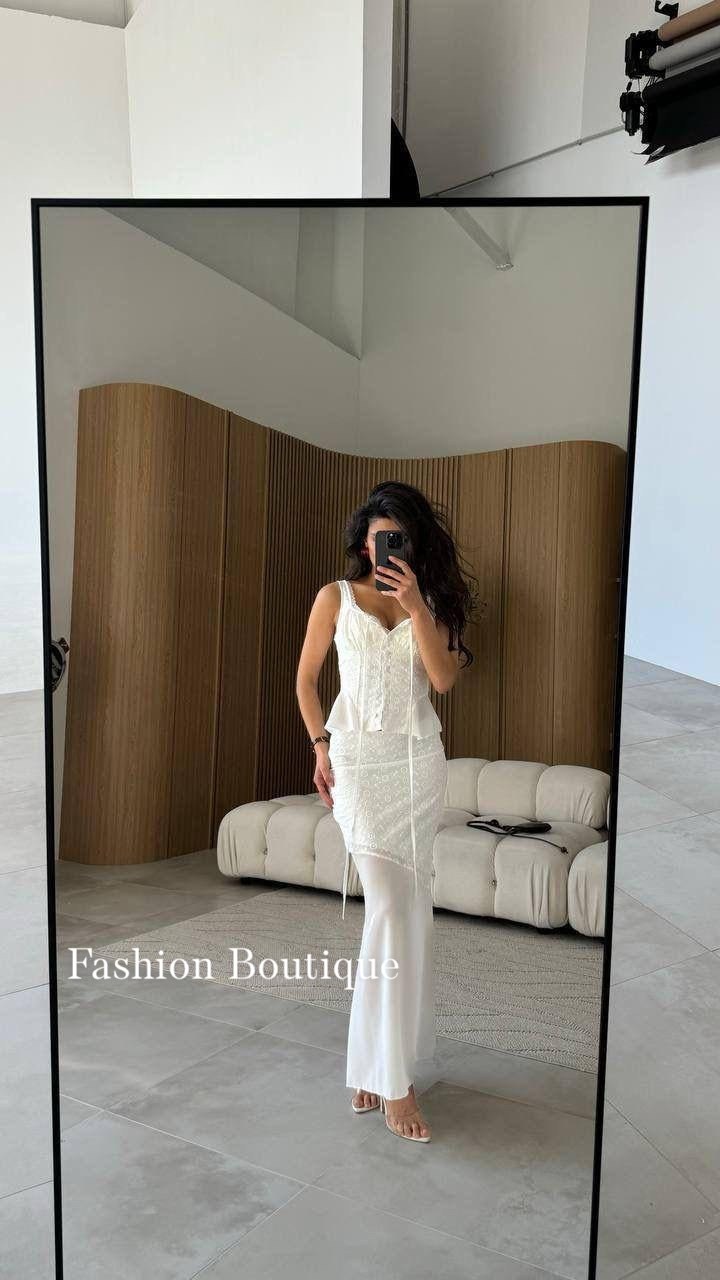 стильные наряды,платья,топ и юбка,белая платье