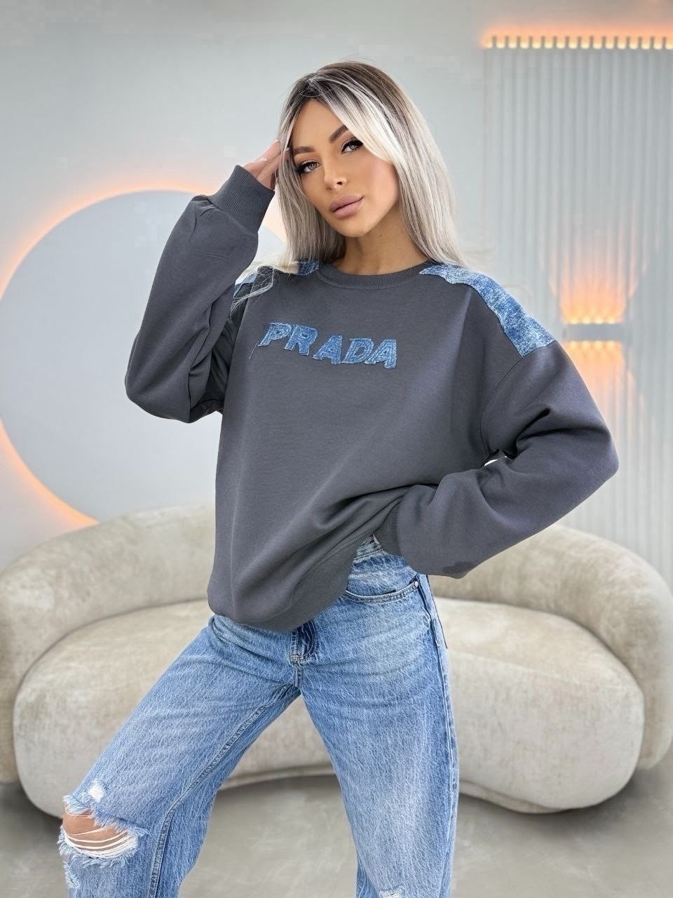 свитшот серый,свитшот,свитшот женский,женская кофта,свитер свитшот