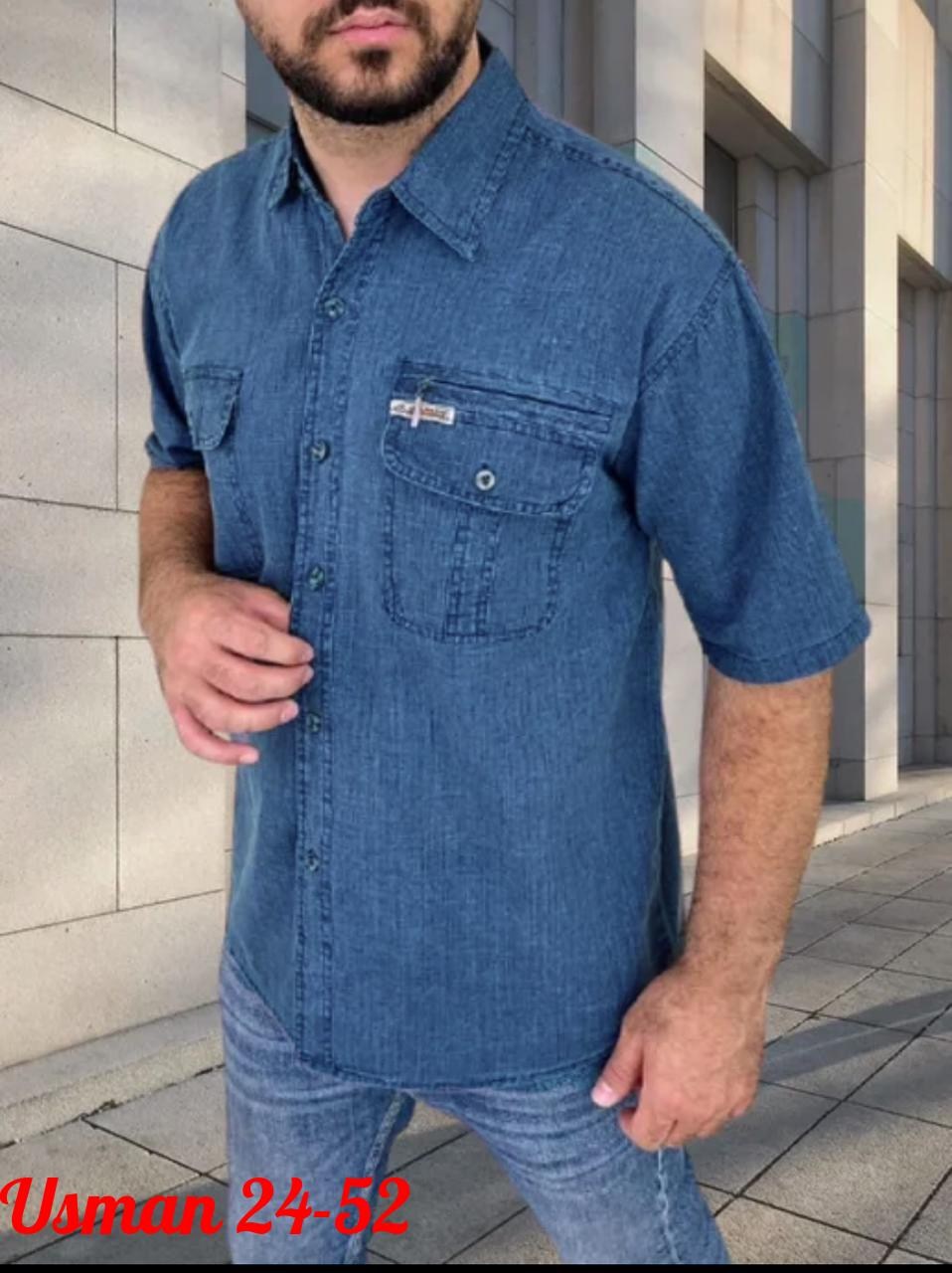 рубашка прямого кроя,темно синяя рубашка,легкая рубашка,рубашка лен,рубашка джинсовая мужская