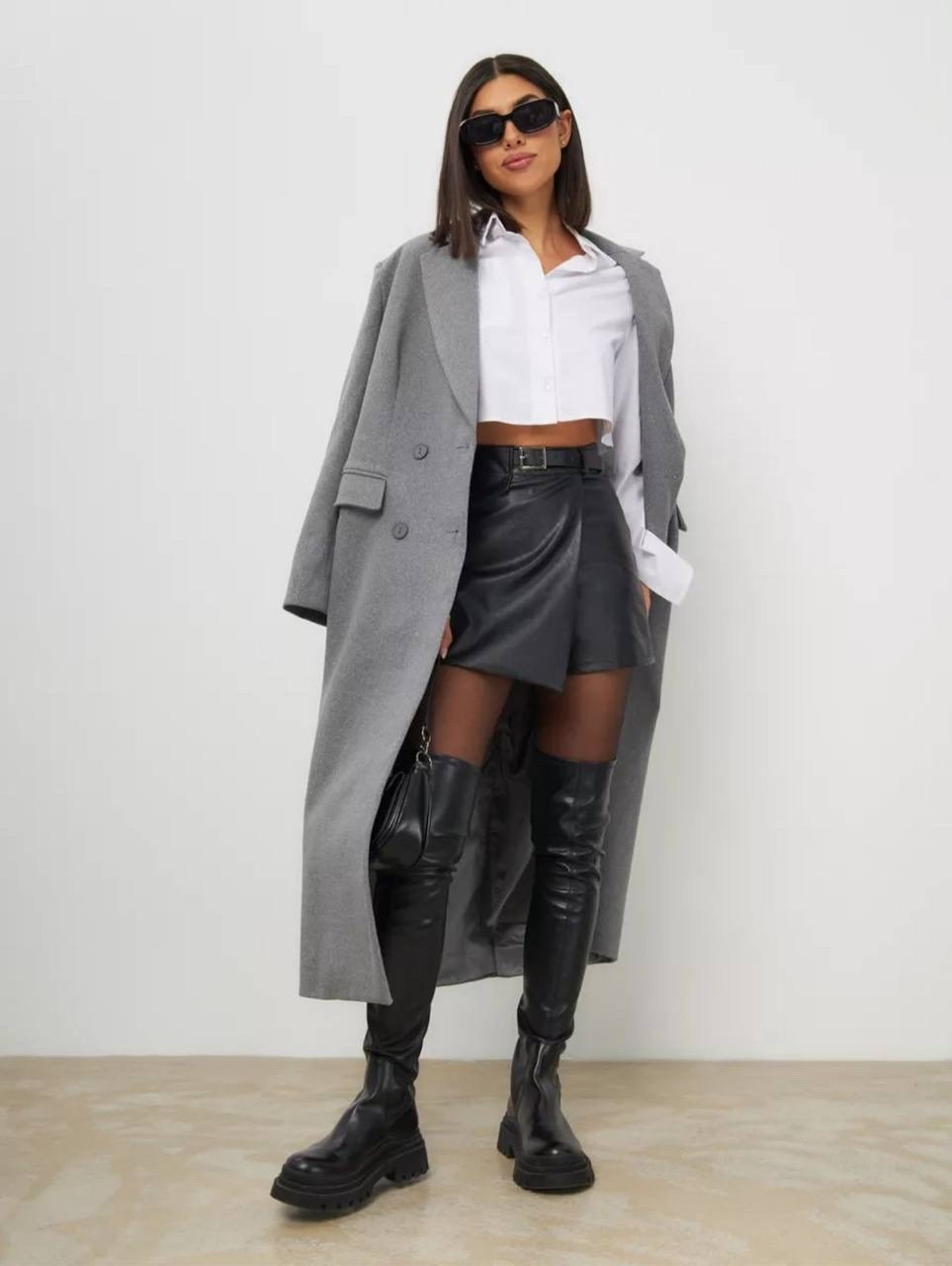 кожаная юбка шорты классическая betheoriginal,кожаная юбка шорты классическая betheoriginal цвет черный,кожаная юбка шорты классическая осенняя betheoriginal,кожаные женские юбки,юбка эко кожа