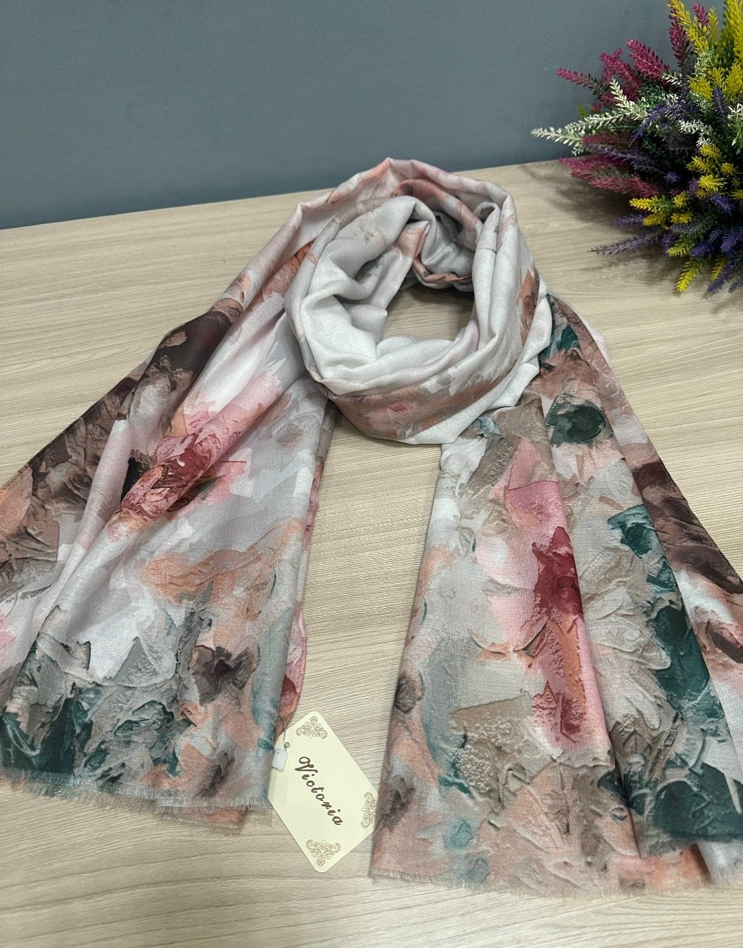 палантин женский,шарфы и платки,палантин,палантин женский с цветочным рисунком 180*80 см. арт. 1269170,женский шарф