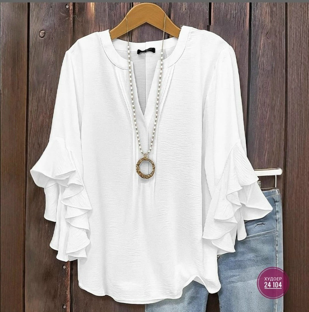 летняя блузка,блузка с оборками,блузка шифоновая,женская блузка,повседневная блуза