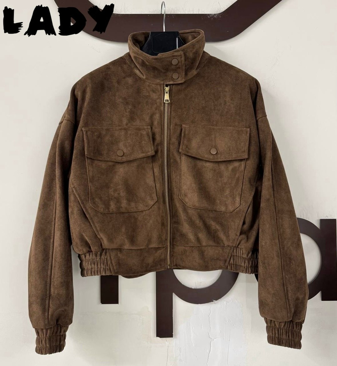 женская куртка бомбер из эко замши коричневого цвета,бомбер укороченный оверсайз замшевый куртка рабочего тренд saint shine,бомбер женская куртка,куртка замшевая,кожаная куртка женская