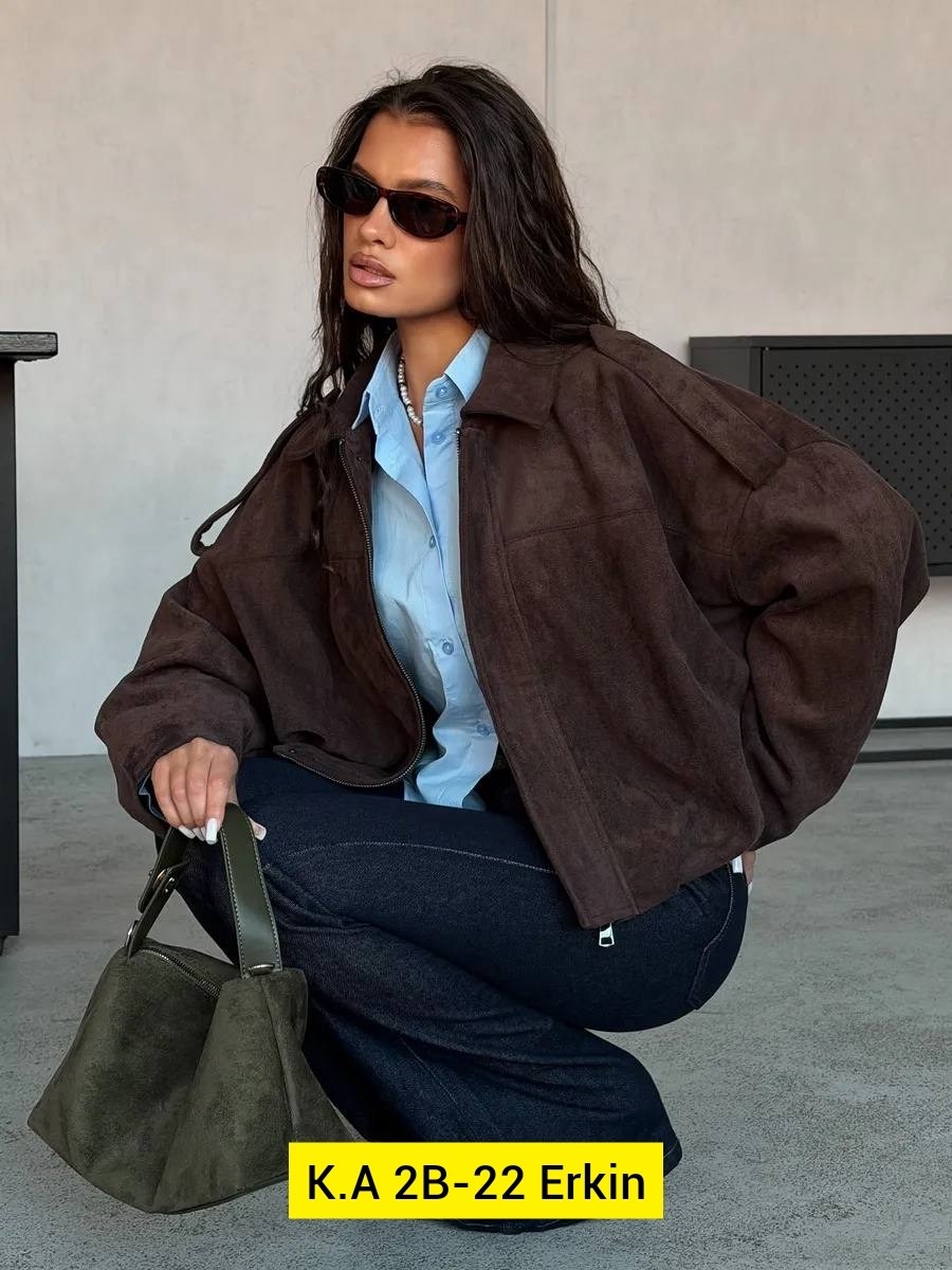 замшевая куртка,винтажная замшевая куртка с отложенным воротником mesmeri,женская куртка,куртка из замши