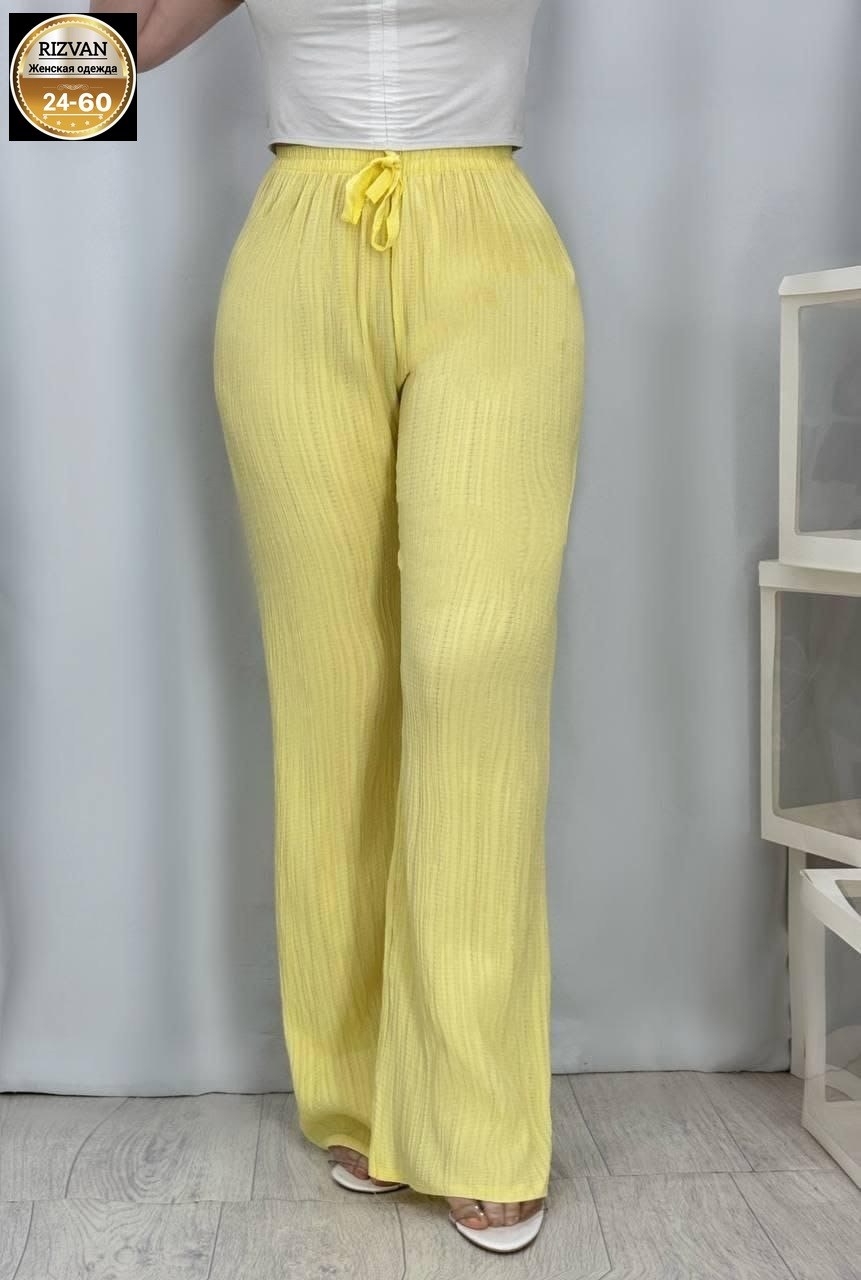 трикотажные брюки женские,трикотажные брюки,брюки лапша женские палаццо летние,брюки лапша жёлтые женские,брюки женские зеленые