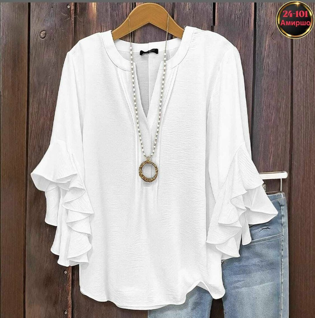 женская блузка,блузка с оборками,женская кофта,блузка шифоновая,блузка с рукавами