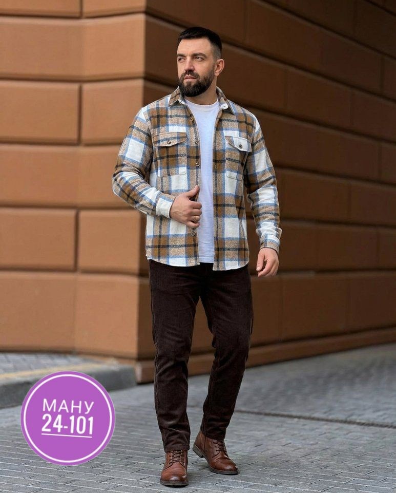 рубашка в клетку теплая h&h fashion,рубашка мужская,теплая рубашка,флисовая рубашка,рубашка мужская на флисе