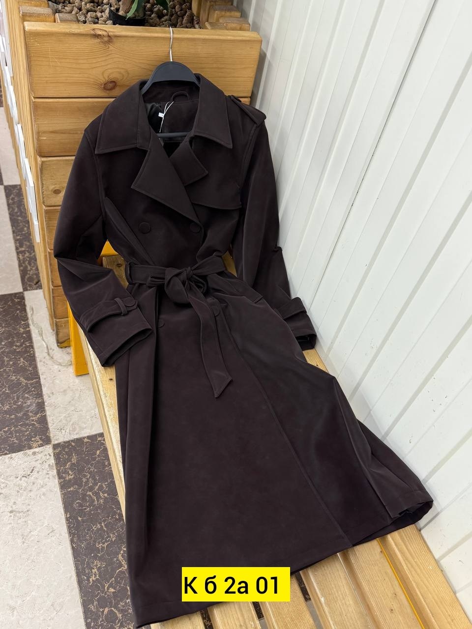 тренч замшевый длинный tinaria,тренч,коричневый тренч,тренч кожаный плащ,плащ тренч