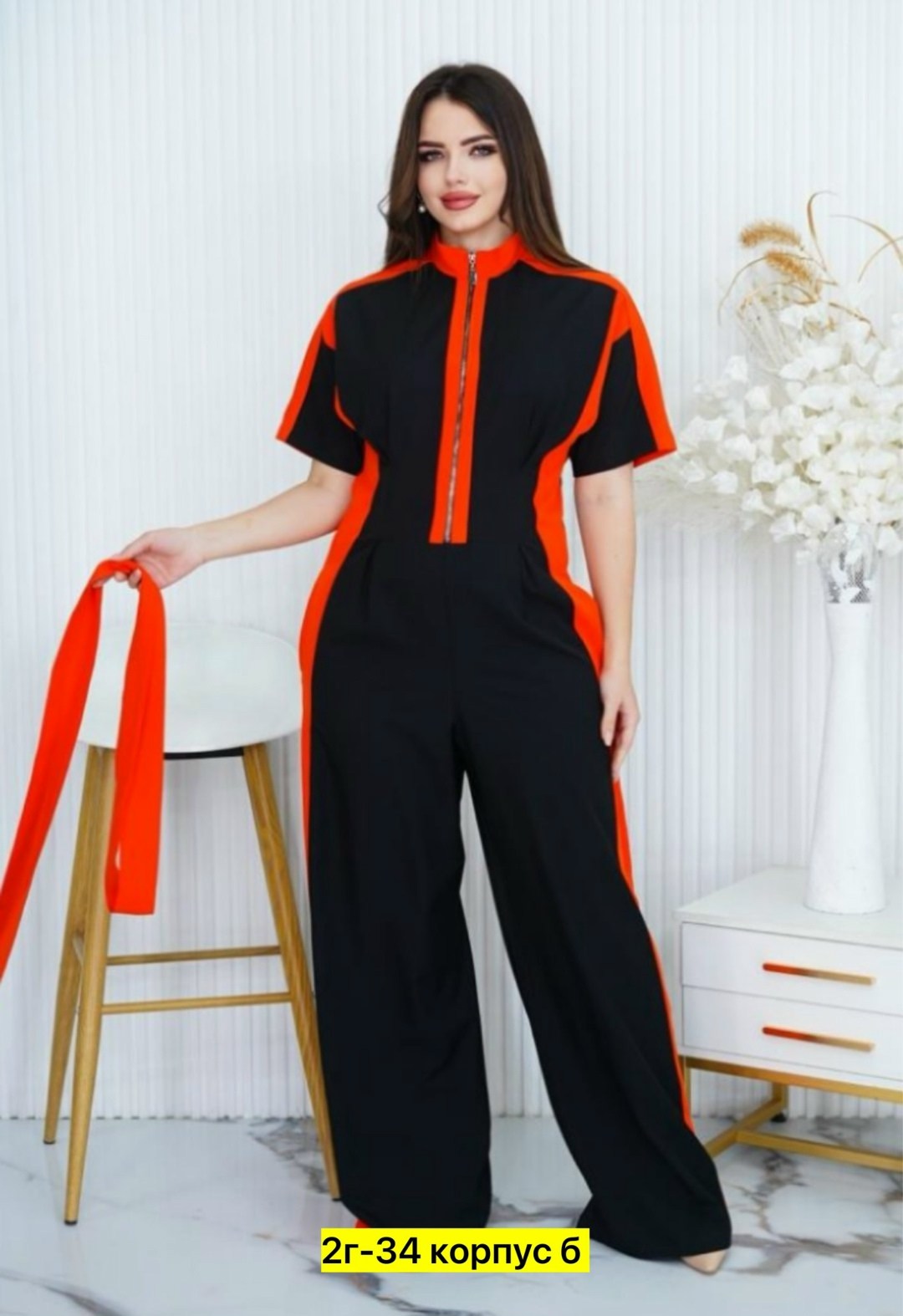 женские комбинезоны больших размеров,женские комбинезоны,комбинезон с поясом,комбинезон,комбинезон женский брючный