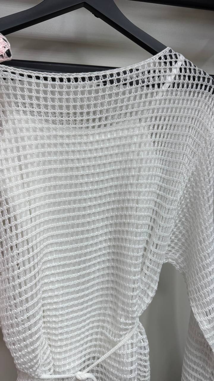 пляжная туника,туника вязаная пляжная,пляжная накидка,вязаная туника,туника вязаная сетка