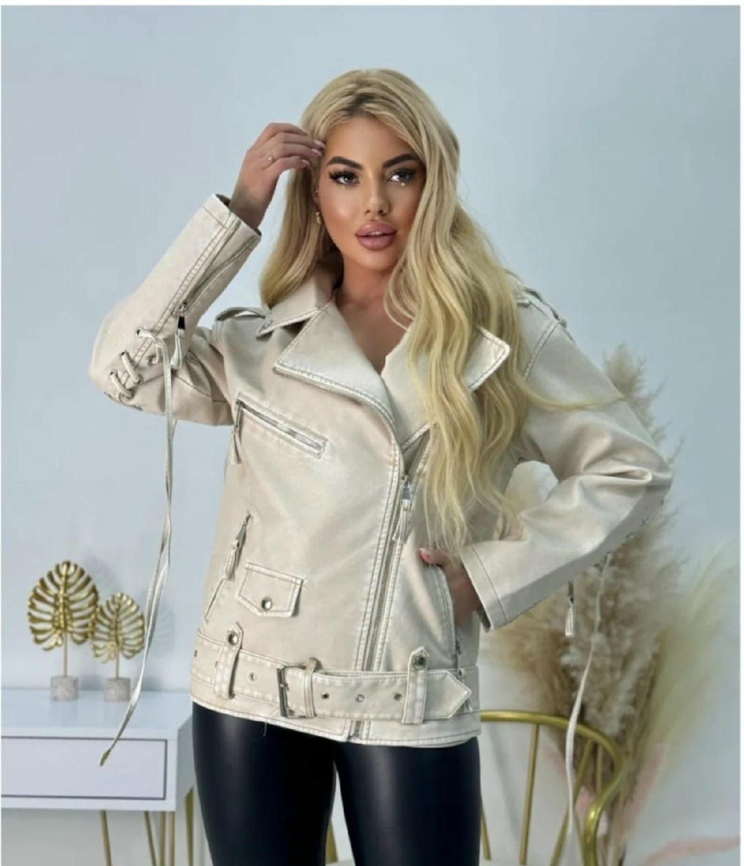 косуха женская оверсайз куртка кожаная,куртка косуха,косуха куртка кожаная оверсайз m.story,кожаная куртка,косуха белая куртка кожаная oversize винтажная