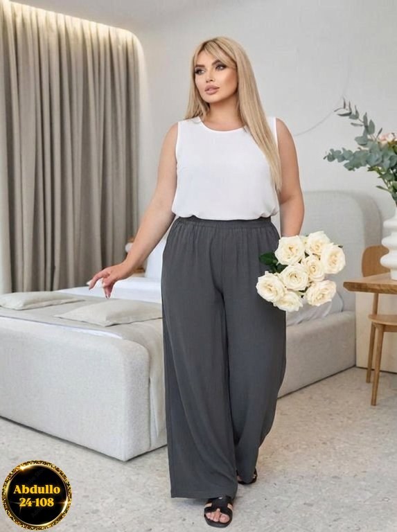 брюки для полных,широкие брюки большого размера,широкие брюки,брюки для полных женщин,брюки женские широкие