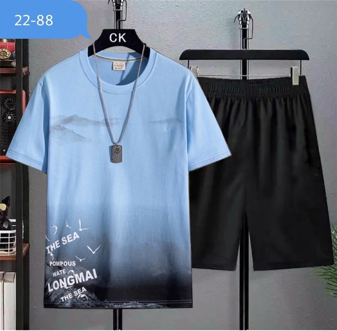 комплект одежды для мужчин,костюм спортивный мужской,комплект с футболками,мужской летний комплект,футболка и шорты комплект