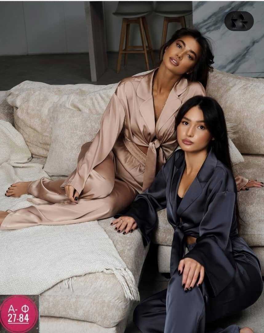 шелковый костюм в пижамном стиле,атласный костюм,костюм женский в пижамном стиле,шелковый домашний костюм в пижамном стиле,шелковая пижама