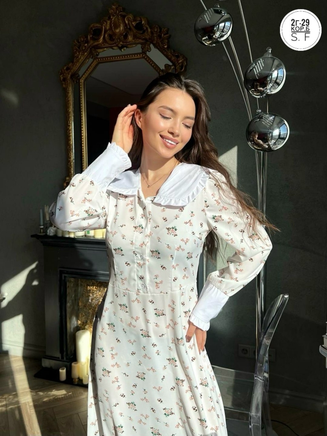 платье женское с воротником,платье с воротником,платье,стильное платье с воротником,платье женское стильное