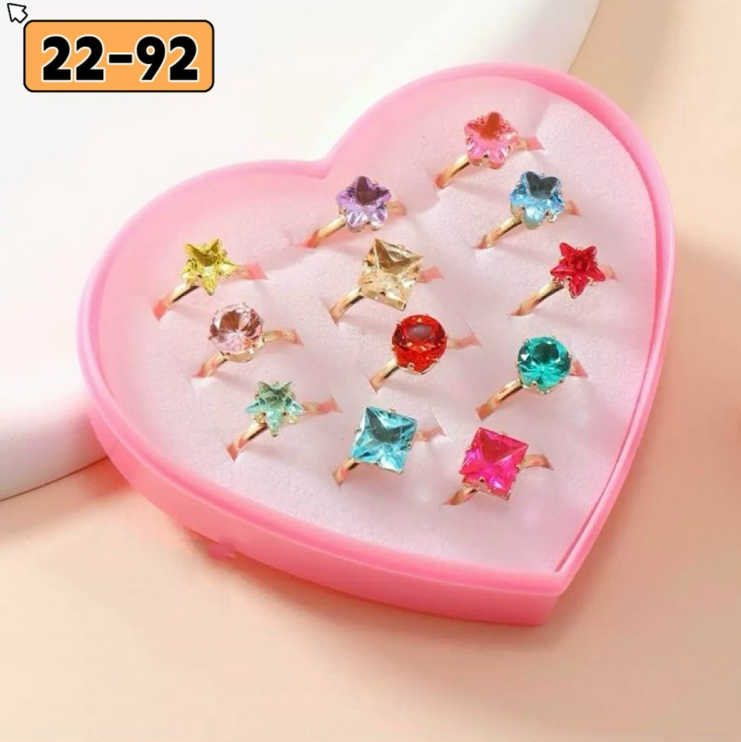 набор колечек для девочки,кольца для девочек набор,детские колечки,набор детских колечек,детские кольца