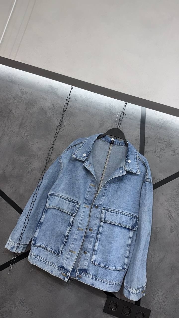 джинсовая куртка оверсайз женская 2026,свободная джинсовая куртка для женщин,куртка джинсовая,женская джинсовая куртка с большими карманами,женская джинсовая куртка