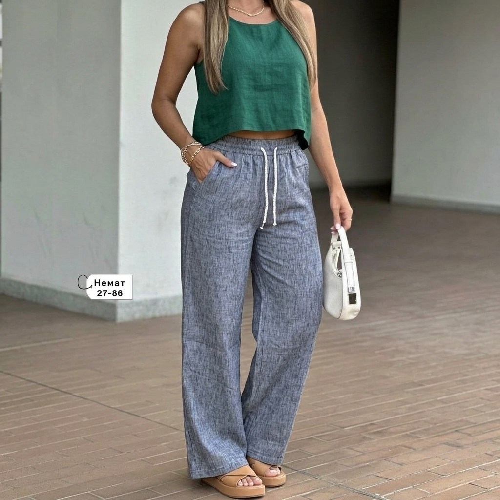 летние брюки,широкие брюки,модные брюки палаццо,брюки льняные,женские брюки