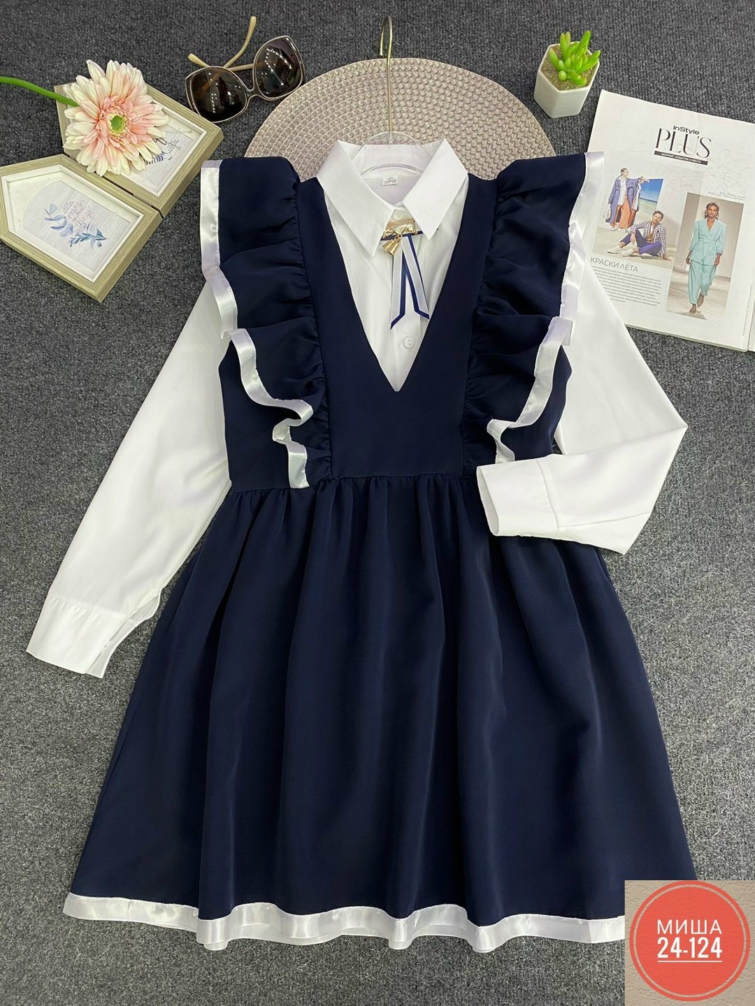 сарафан школьный для девочек,сарафан для девочек школьный нарядный,школьный сарафан с крылышками леди темно-синий арт. 2100409,школьный сарафан с крылышками леди цвет темно-синий арт. 89002,сарафан шк