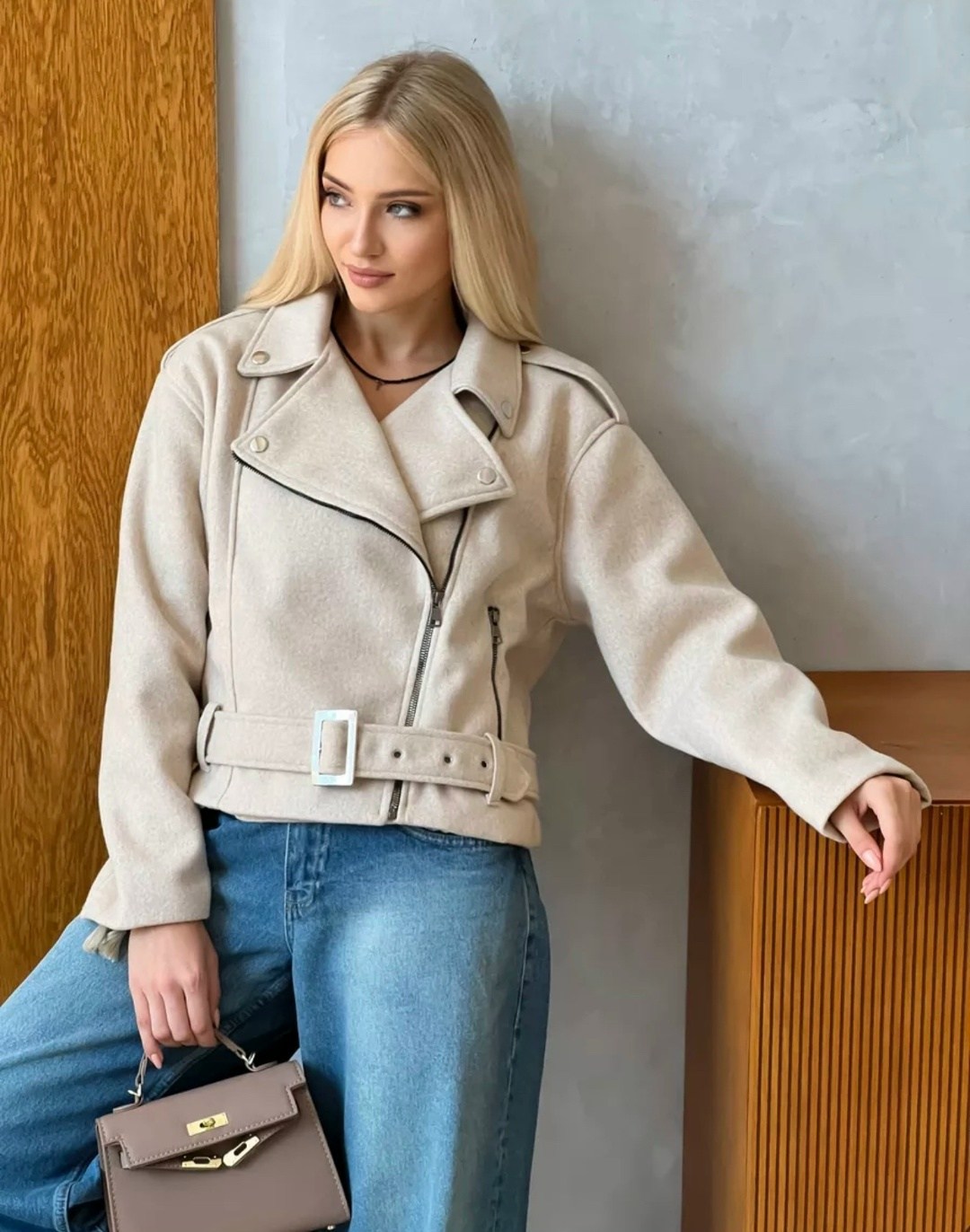 куртка из пальтовой ткани серая,куртка косуха женская,пальто косуха,куртка из пальтовой ткани,косуха шерстяная куртка из пальтовой ткани оверсайз look design