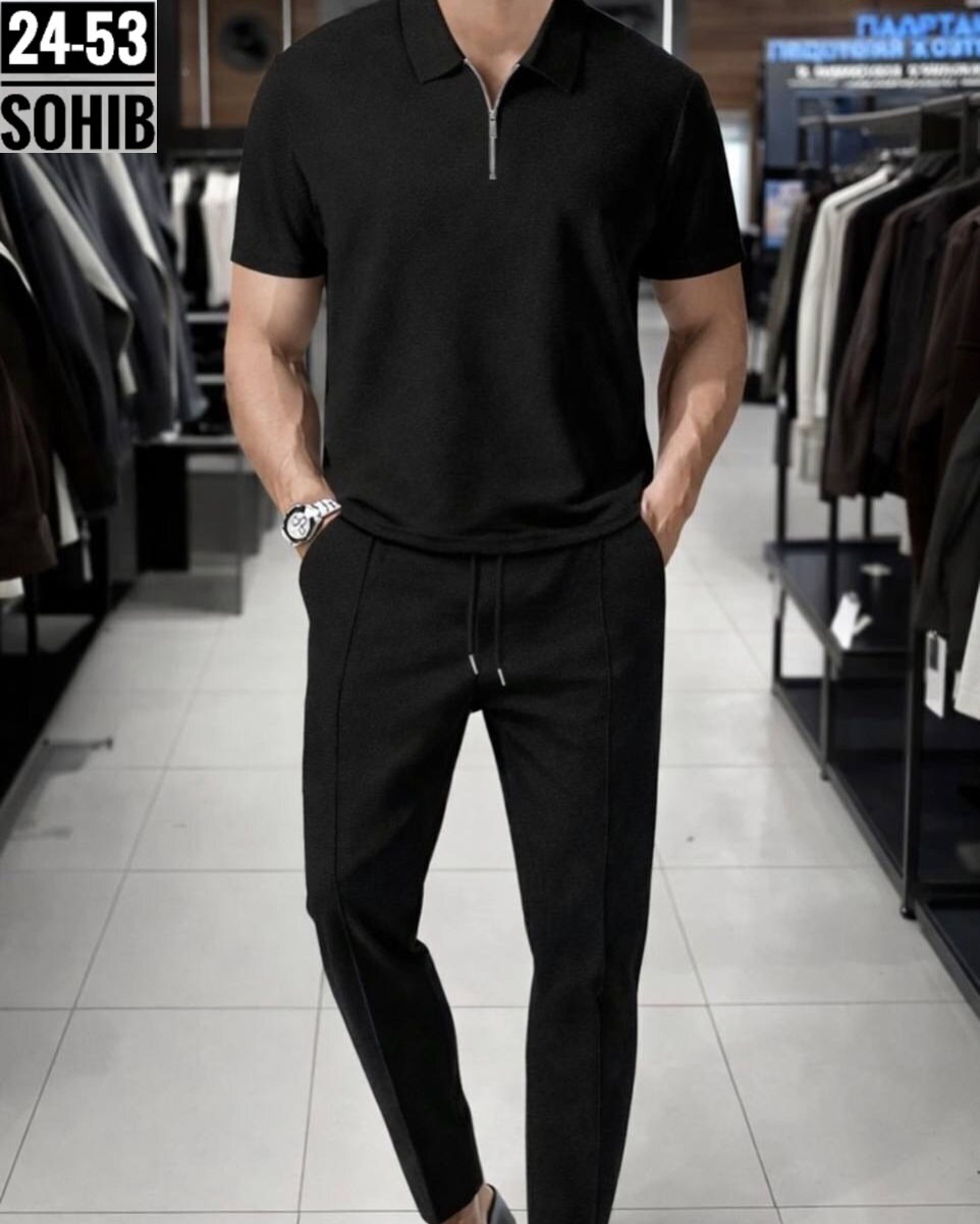 мужские спортивные костюмы,костюм брючный с поло футболкой martin wear 420739162,костюм мужской двойка,костюм летний мужской,трикотажный костюм мужской