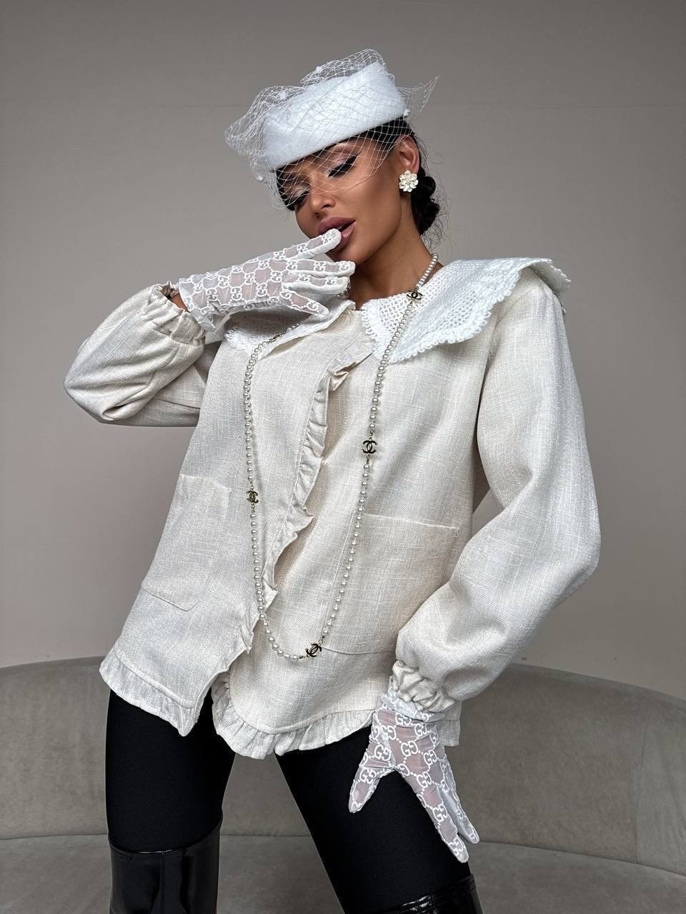 джинсовая блузка,модная блузка,блузка с воротником,блузка с оборками,блузка женская