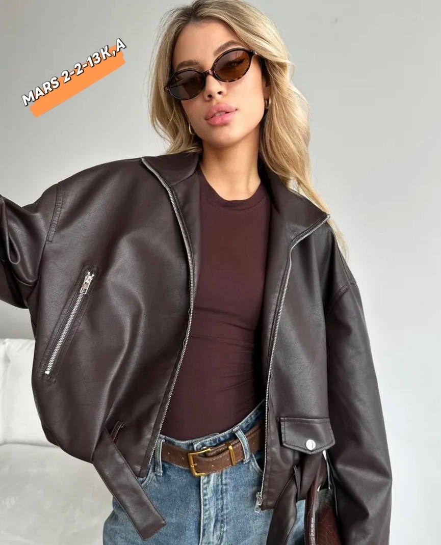 куртка стильная,женская кожаная куртка,кожаная куртка,куртка оверсайз,женская куртка бомбер