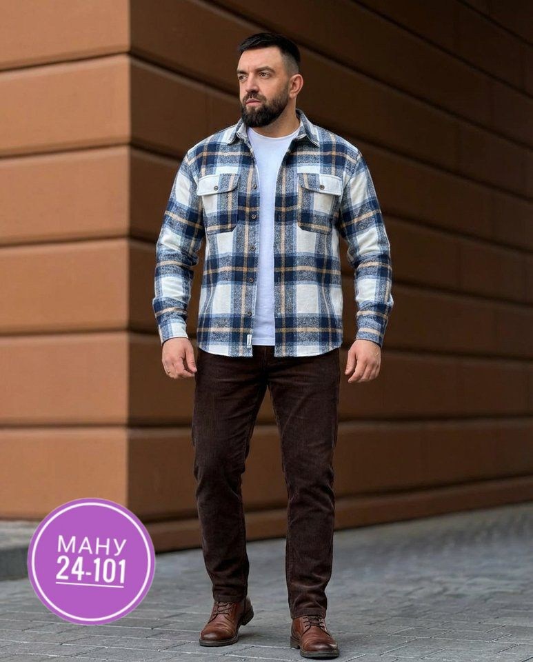 рубашка в клетку теплая h&h fashion,рубашка мужская,теплая рубашка,флисовая рубашка,рубашка мужская на флисе