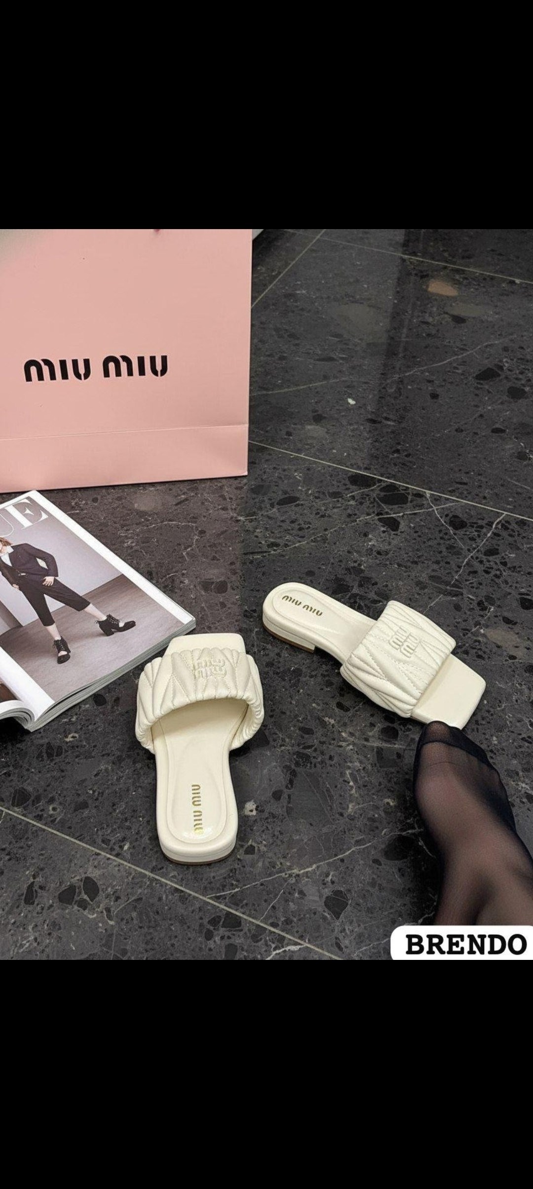 шлепанцы miu miu,шлепки миу миу,,кожаные шлепанцы miu miu,шлепанцы женские