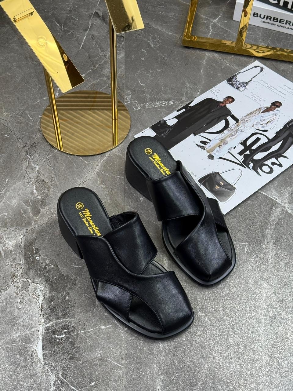 ,мюли женские квадратный нос кожаный,мюли женские на каблуке,обуви,мюли женские