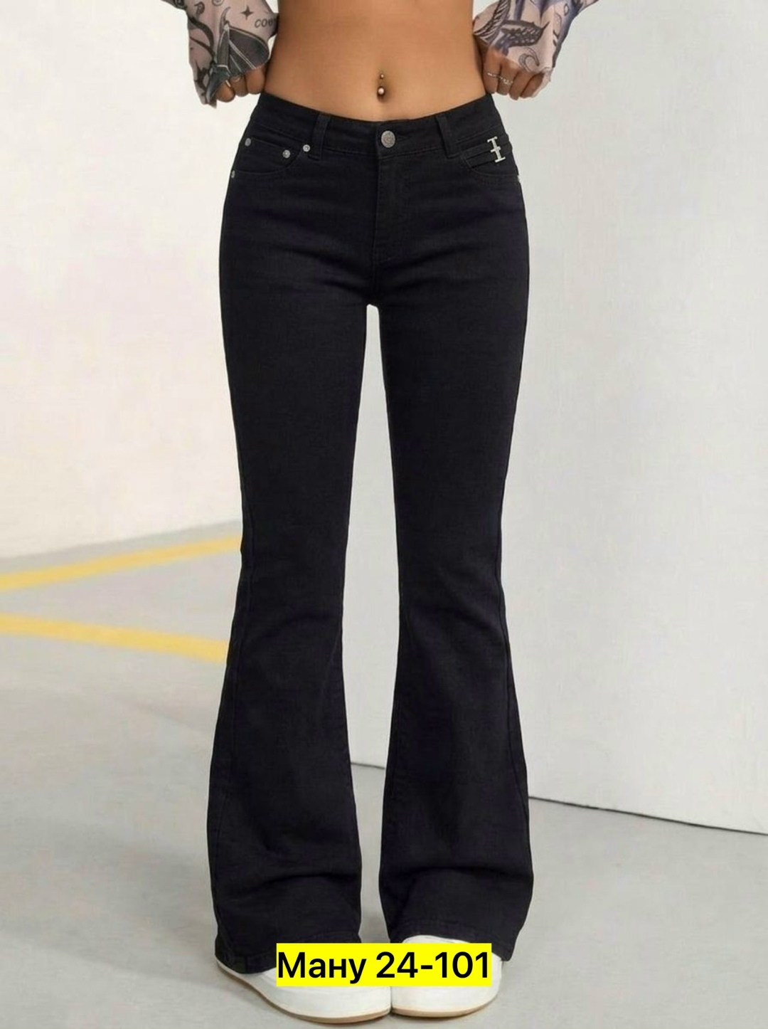 джинсы женские,штаны джинсы,джинсы клеш,джинсы клеш от колена pularia fashion,черные джинсы клеш