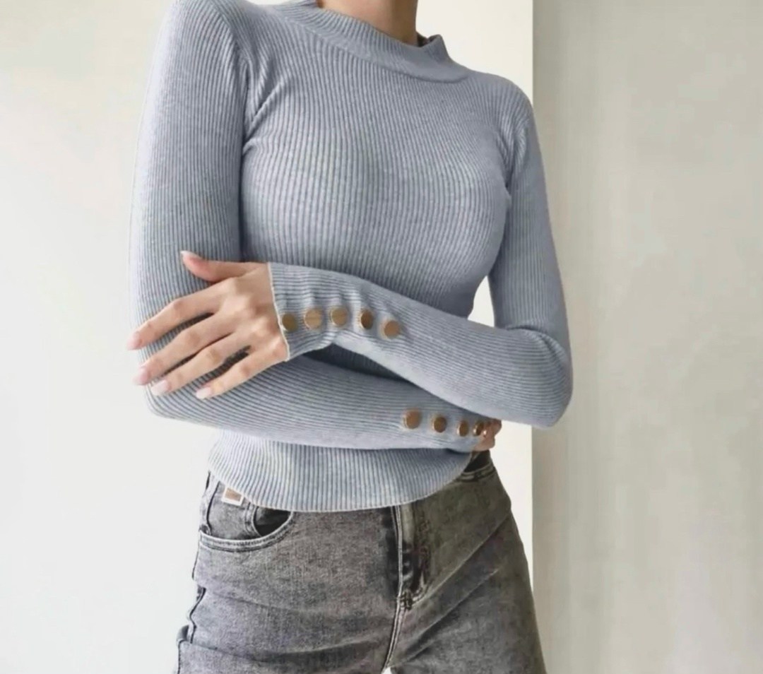 водолазка женская,женская водолазка лапша,топ водолазка,водолазка с пуговицами,женская водолазка с длинными рукавом