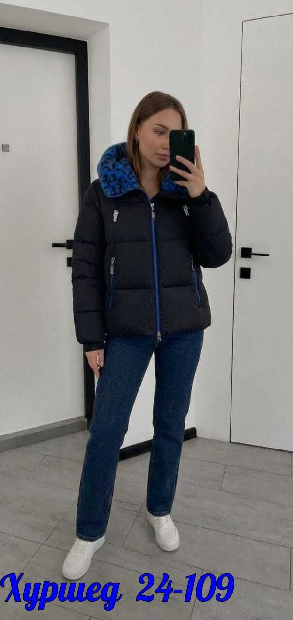 женская куртка,куртка модная,куртка,зимняя куртка,модный зимний женский пуховик короткий с мехом на капюшоне куртка лаковая черная