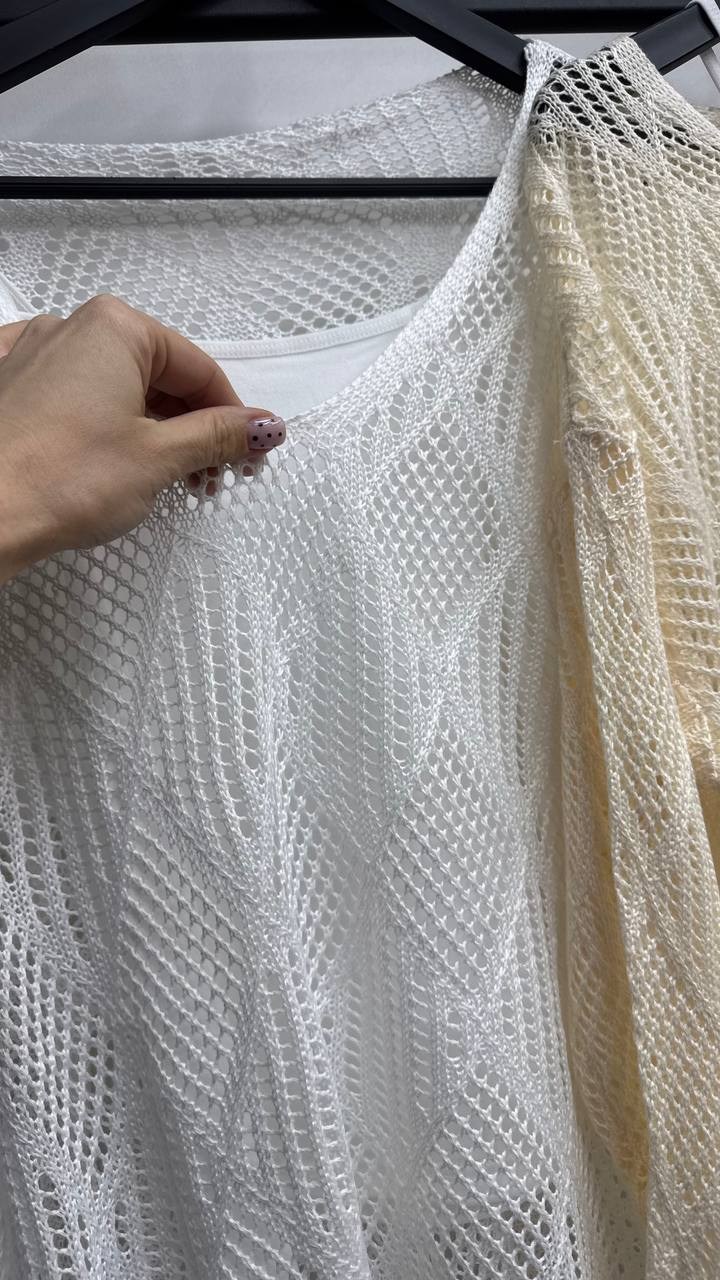 ажурный кардиган,вязаная туника,кардиган сетка,блузка вязаная,вязаная шаль