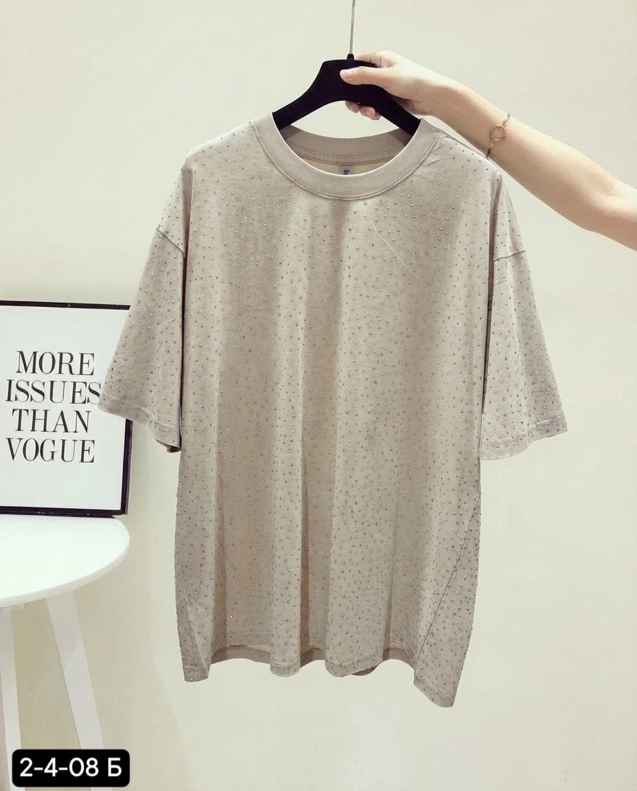 футболка в стразах варенка оверсайз gul brand,футболки женская,футболки женская оверсайз,футболка оверсайз с,футболки и майки