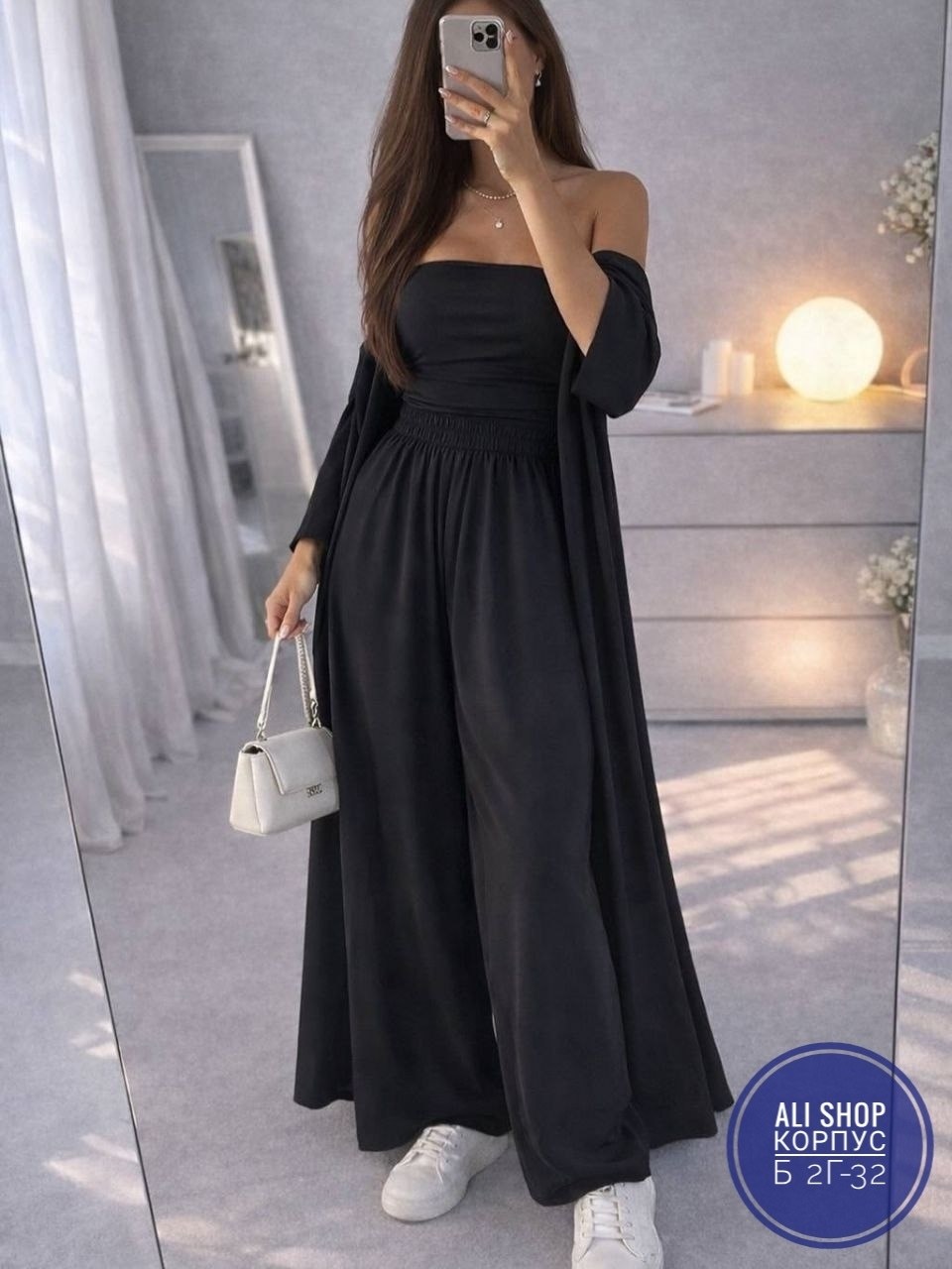 костюм с абаей,женский костюм,костюм летний с брюками палаццо и кимоно и топом,костюм тройка женский,костюм тройка