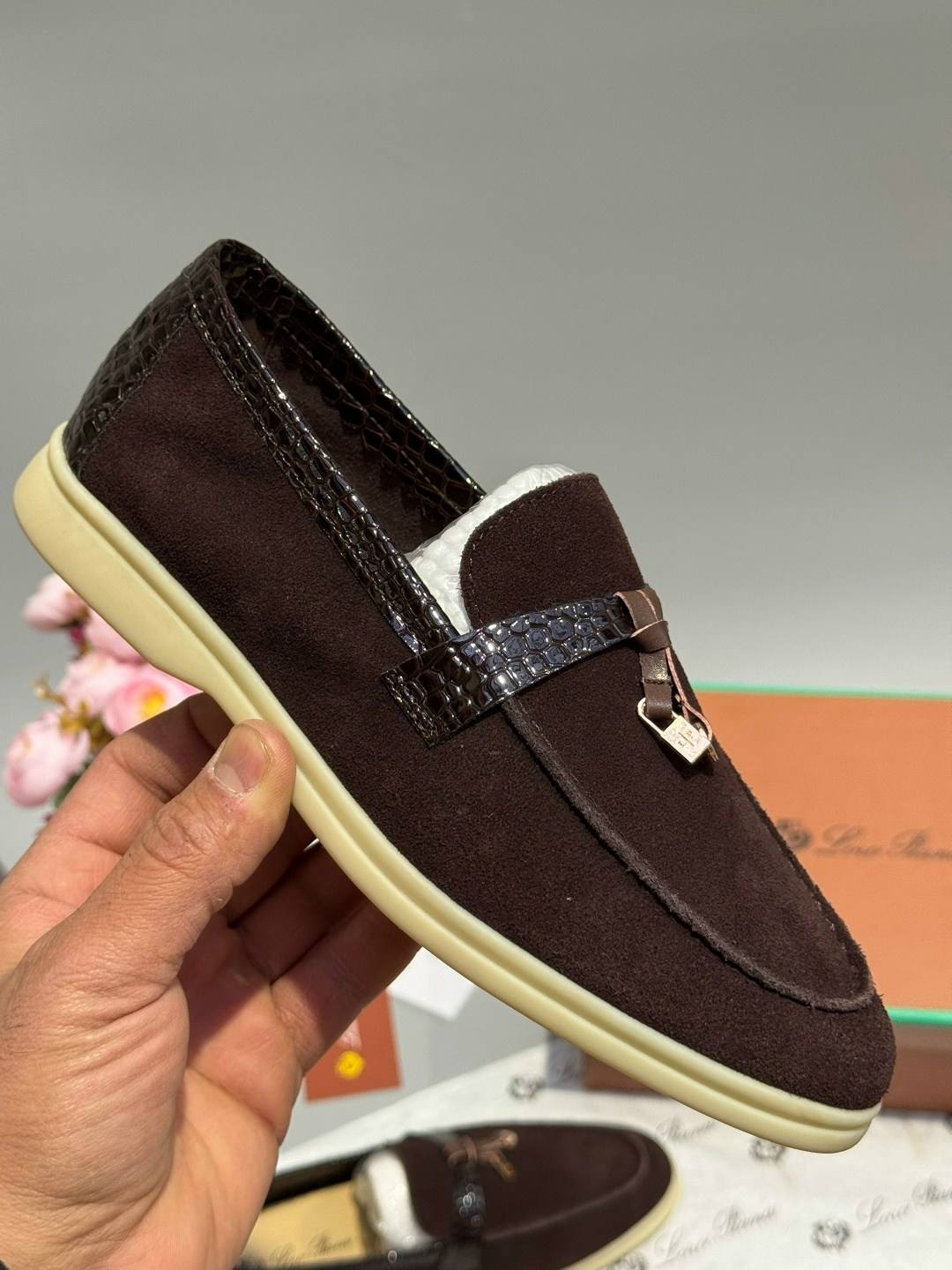 ,лоферы женские loro piana,лоферы loro piana,лоферы натуральная замша loro piana,замшевые лоферы loro piana