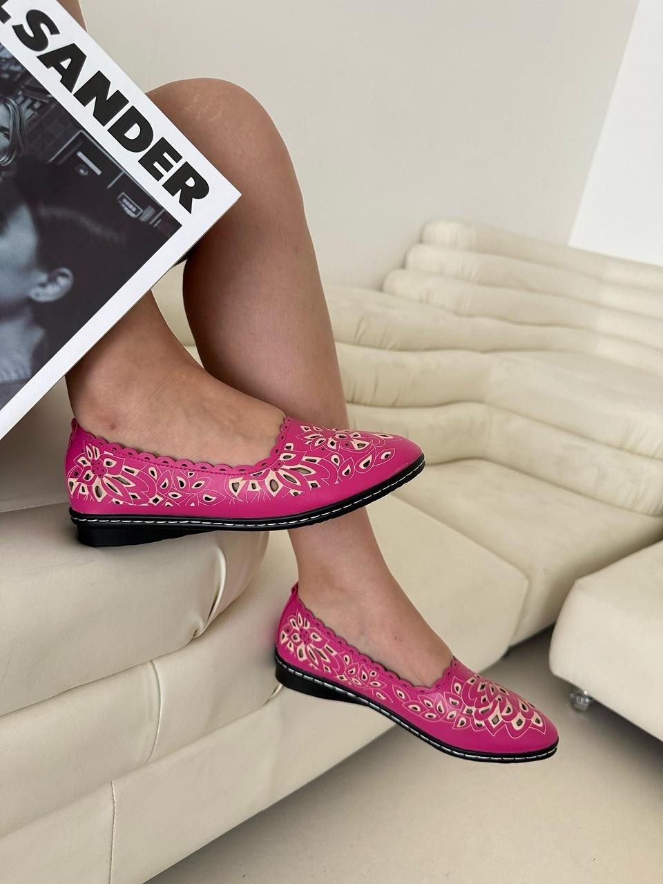 ,балетки женские,балетки с перфорацией из терволина, женская,туфли женские