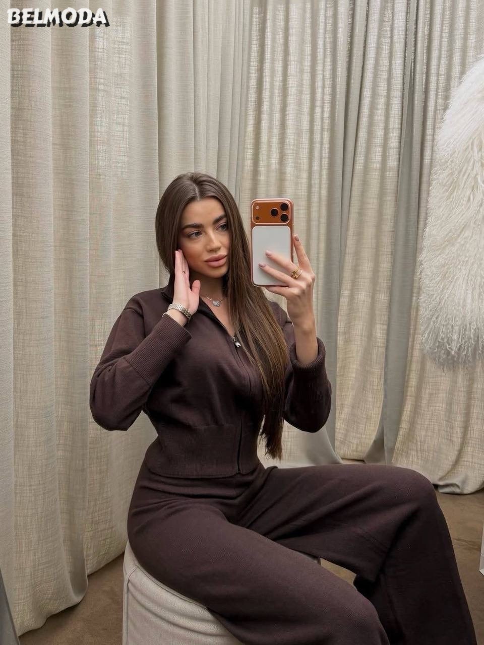 костюм двойка кашемир,костюм коричневый,костюм повседневный,трикотажные костюмы,женские костюмы