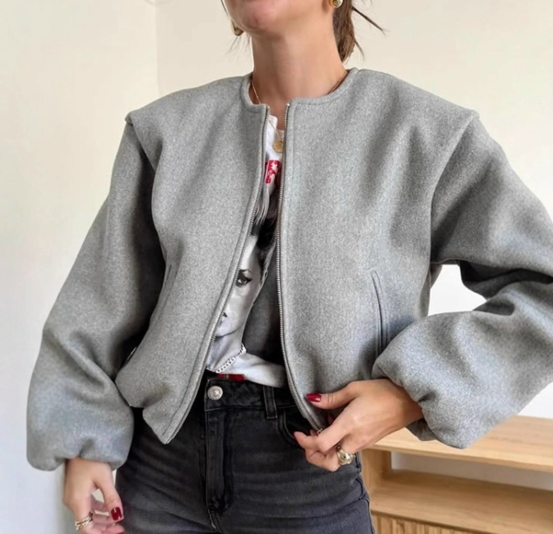 куртка бомбер,куртка-бомбер оверсайз из пальтовой ткани,куртка-бомбер оверсайз из пальтовой ткани zarina,бомбер кашемир,куртка бомбер женская