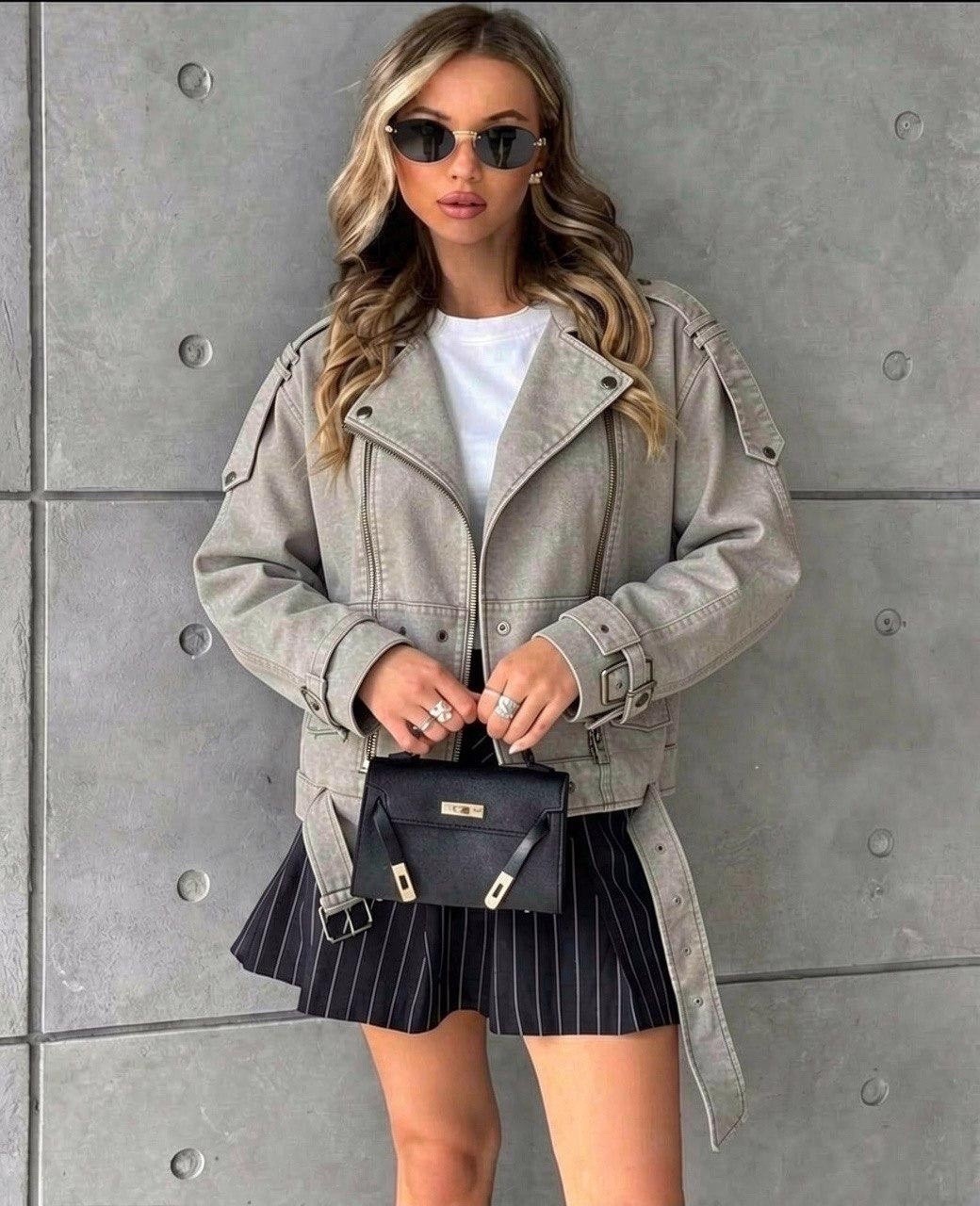 косуха куртка кожаная оверсайз chauzi,косуха куртка,куртка косуха женская,куртка кожаная косуха,куртка кожаная косуха женская