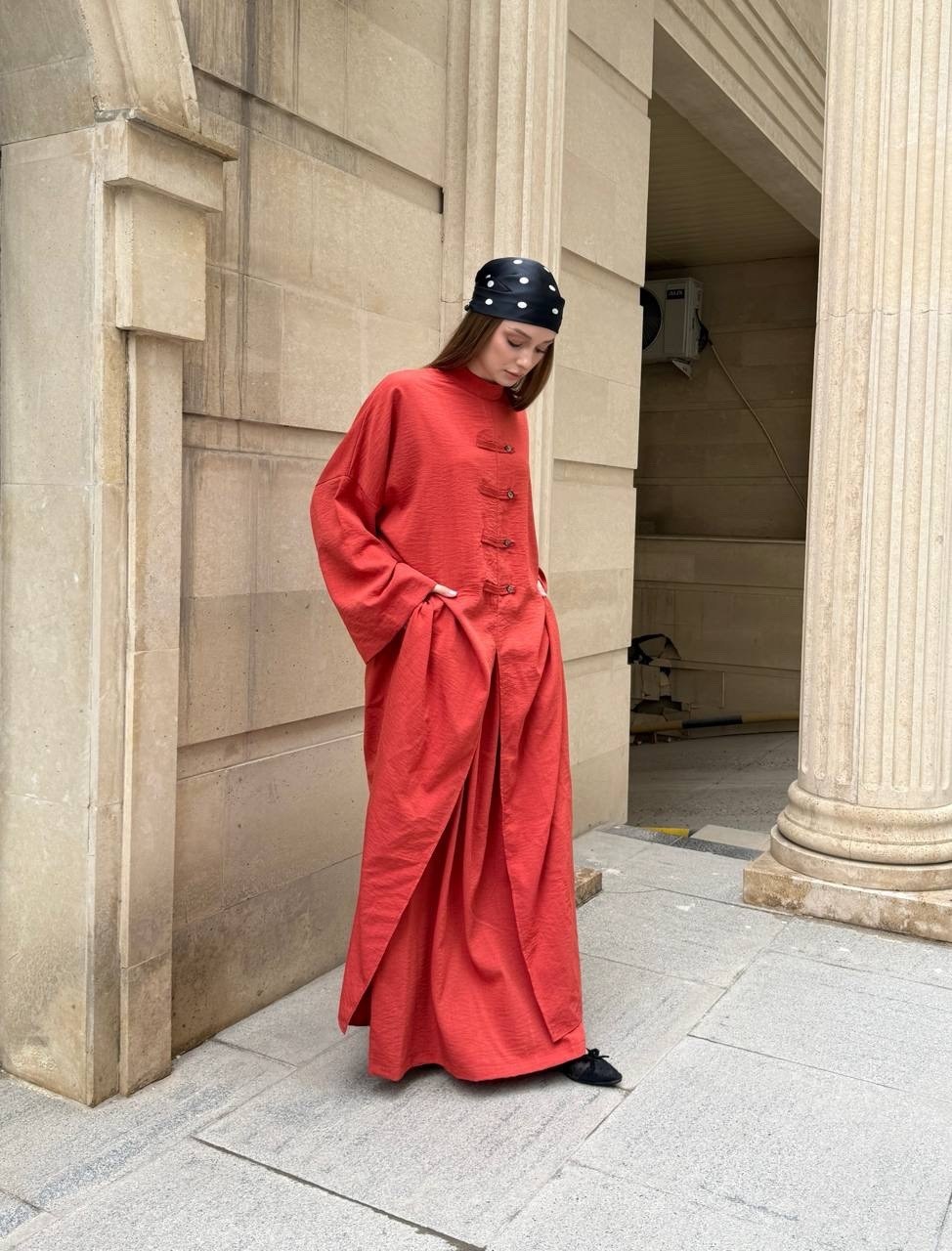 красное льняное платье,льняное платье,красное платье из льна,женские длинные платья,платья в стиле бохо